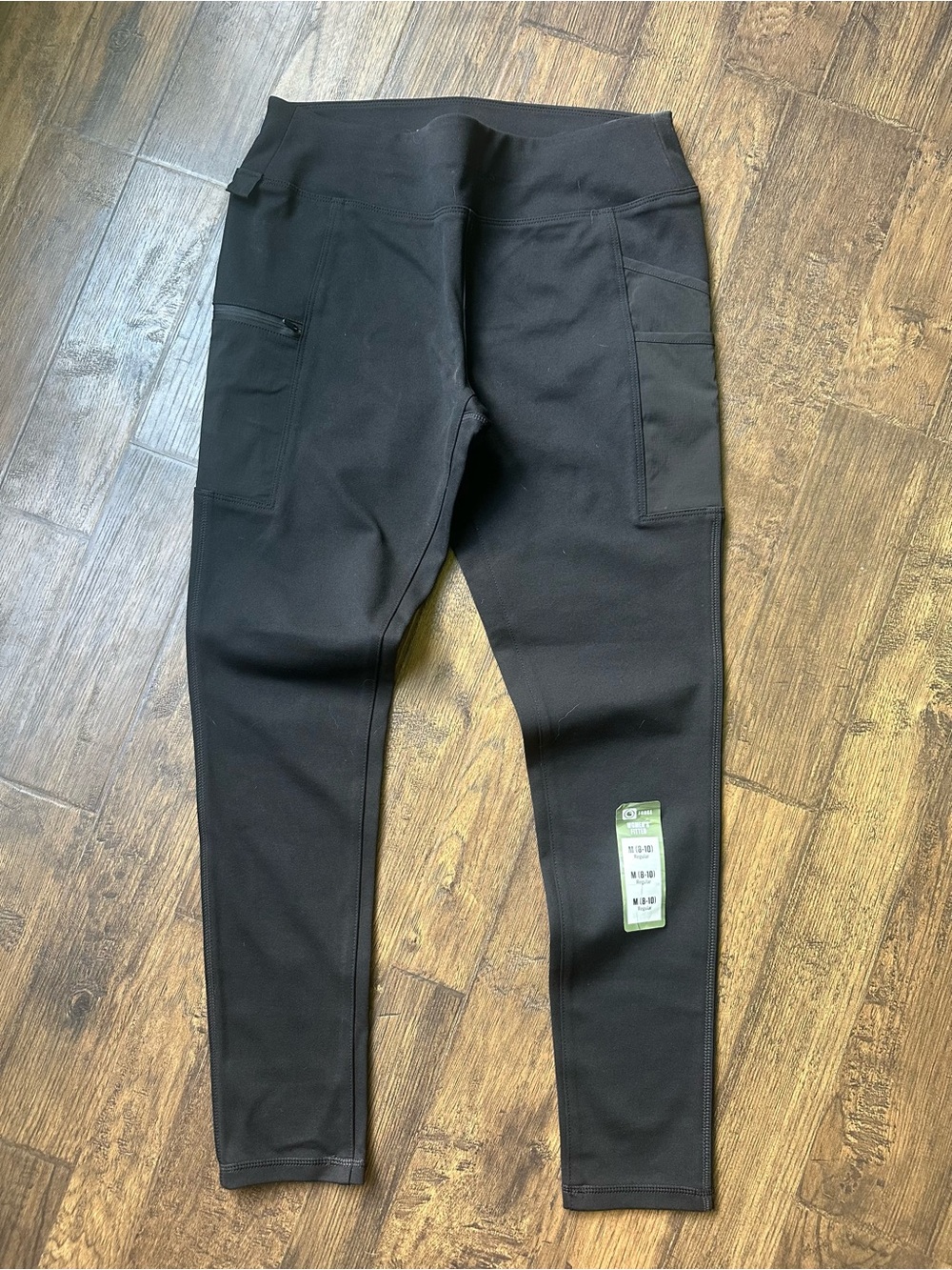 Carhartt Rugged Black High-Waist Active Leggings with Utility Pockets